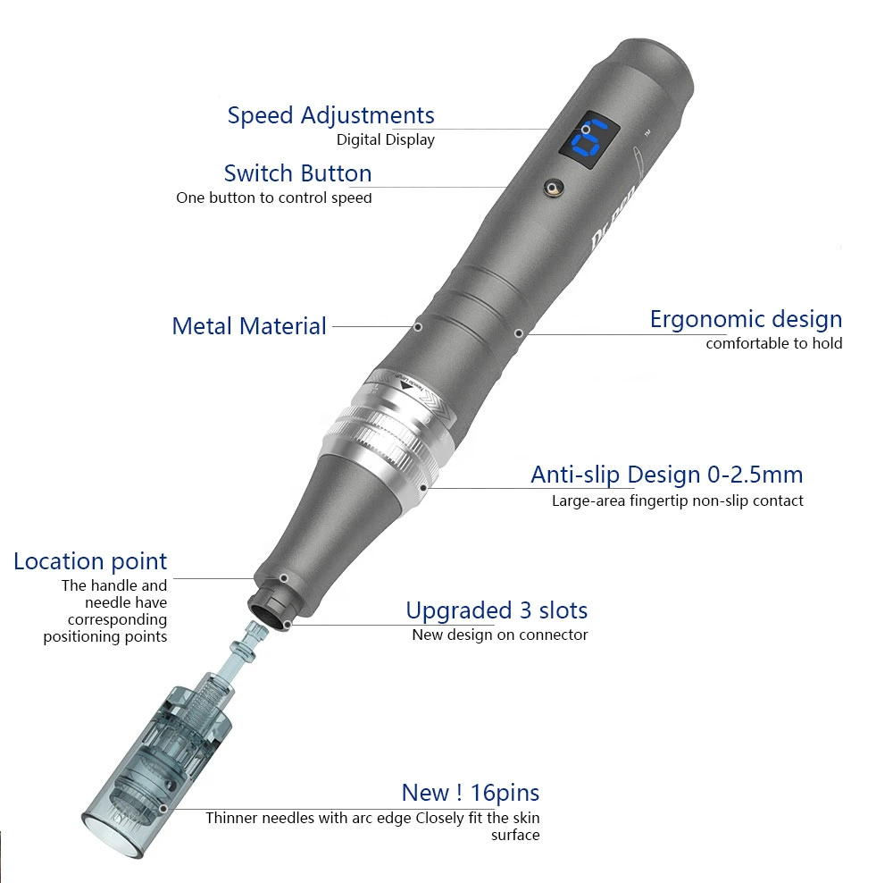 Professional 9 Pins / 12 Pins Dr Pen M8 with Micro Needle
